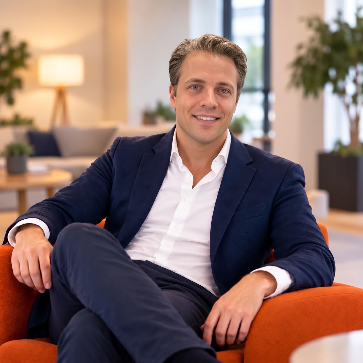 Igor Fernández, fundador de Xternus, en la oficina